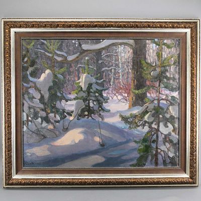 Чехлов В. И. "Зимняя сказка". Холст, масло. 2005-2006 гг. Размеры: 80 х 66 см - по подрамнику; 