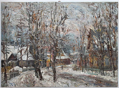 Влодзимеж Закшевский (1916-1992). Закопане. Ул. Сенкевича. Холст, масло. 1971 г. 
Размеры: 100 