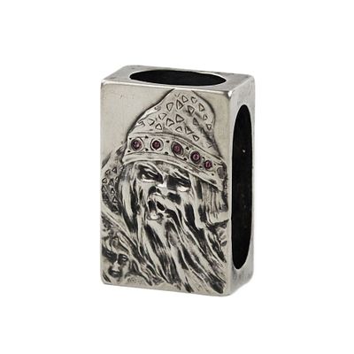 Silver match holder, made in the Russian Art Nouveau style, with the image of a goblin. Silver 