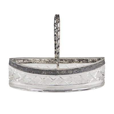 Large candy bowl 15 Moscow artel of jewelers. Russia. 1908-1917. A large candy bowl in the shape 