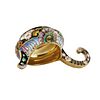 20 Artel. Silver kovsh with painted enamel on filigree. Moscow, 1908-1917. Silver kovsh 20 Image - 3