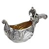 SILVER LADLE IN THE FORM OF A SLAVIC BOAT WITH A WARRIOR FIGURE SAZIKOV, MOSCOW, 1891. A rare Image - 9