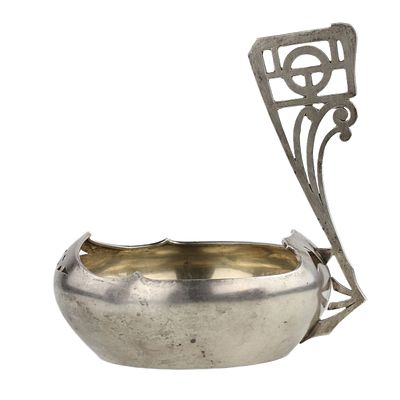 Russian silver ladle in Art Nouveau style. Vasily Andreyev. Moscow 1899-1908. Russian silver 