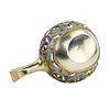 Russian silver kovsh. Strulev N.F. 1896. Russian silver kovsh with enamel pattern, made in Image - 2