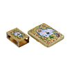 SILVER CIGARETTE CASE AND MATCHBOX WITH CLOISONN&Eacute; ENAMEL.MOSCOW, MASTER V. AKIMOV, 1899–1908. A Image - 9