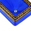 Snuffbox, St. Petersburg, I. MARSHAK. Joseph Abramovich Marshak, Blue guilloche enamel Image - 3