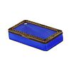 Snuffbox, St. Petersburg, I. MARSHAK. Joseph Abramovich Marshak, Blue guilloche enamel Image - 8