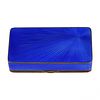 Snuffbox, St. Petersburg, I. MARSHAK. Joseph Abramovich Marshak, Blue guilloche enamel Image - 9