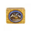 MUSICAL SNUFFBOX WITH MICROMOSAIC "PLINY&39;S DOVES" FRANCE, 1819–1838. A rare and exquisite Image - 8
