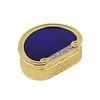 19th century English gold pill box with diamonds and guilloch&eacute; enamel. English gold pill box Image - 7