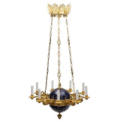Impressive chandelier in Empire style. Russia. 19th century. An impressive Empire style 