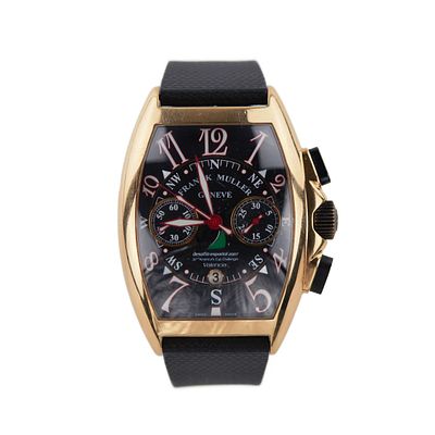 Gold wrist watch by Franck Muller. Master of Complications. No.-68. 8080 SS AT VAL. In a 