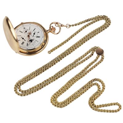 Gold 14K pocket watch with repeater Reyem Fr&egrave;res Locle. Switzerland, circa 1900. Exceptional 