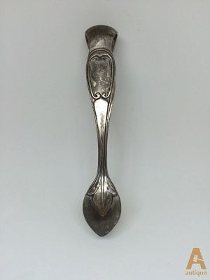 Серебряные щипцы для сахара. Warchawa. Серебряные щипцы для сахара . Клеймо Warchawa , цифра 