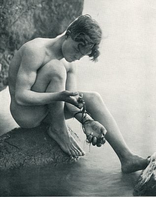 Nude by Ernst Scneider. C1908. Ernst Schneider (1881–1959) was a celebrated German studio 