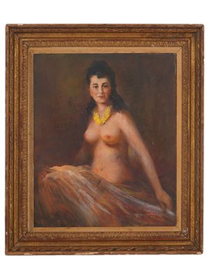 RUSSIAN PAINTING BY KONSTANTIN MAKOVSKY CIRCA 1883. Konstantin Yegorovich Makovsky 1839 - 1915. 