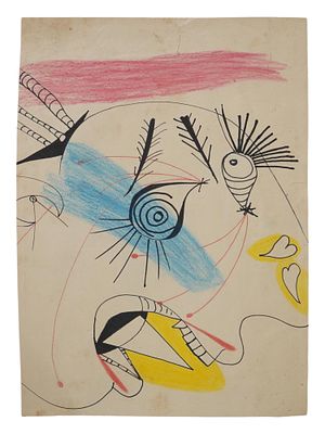 AFTER PABLO PICASSO PREPARATORY PAINTING FOR GUERNICA. After Pablo Picasso, Spanish, 1881 to 