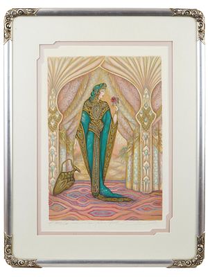LIMITED ED HAND SIGNED LITHOGRAPH BY LUCIEN KRIEF. Lucien Krief, Israeli, born 1961, a limited 