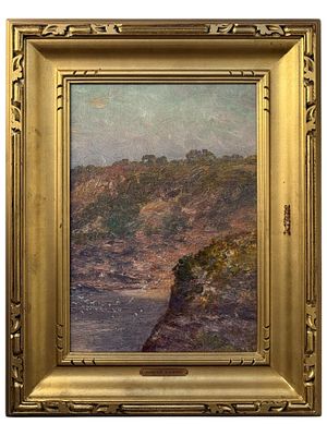ANTIQUE AMERICAN OIL PAINTING BY EDGAR ALWIN PAYNE. Edgar Alwin Payne, American, 1883 to 1947 