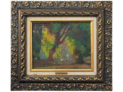 ANTIQUE CANADIAN OIL PAINTING BY TOM THOMSON. Tom Thomson, Canadian, 1877 to 1917, an oil on 