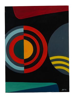 BELGIAN MODERNIST ABSTRACT OIL PAINTING SIGNED. Oil on canvas painting. Belgian, mid-20th 