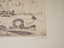 ETCHING ON PAPER BY ANTON SCHUTZ NEW YORK THE OLD GUARD. An etching on paper by Anton Schutz Изображение - 2