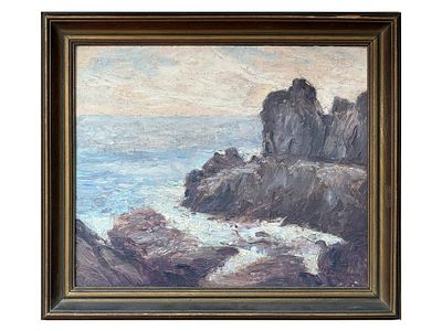 ANTIQUE AMERICAN OIL PAINTING BY WILLIAM PARTRIDGE. William H. Partridge, 1858 to 1938, an oil 