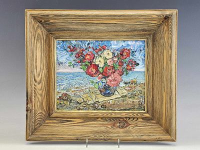 AFTER DAVID BURLIUK UKRAINIAN AMERICAN OIL PAINTING. After David Burliuk, Ukrainian American 