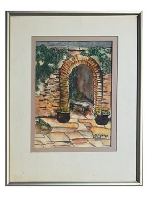 ARMENIAN WATERCOLOR PAINTING ATTR TO MARTIROS SARYAN. Attributed to Martiros Seregeevich Sarian 