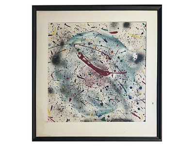 AMERICAN PAINTING ATTR TO JACKSON POLLOCK. Attributed to Jackson Pollock, American, 1912 to 1956 