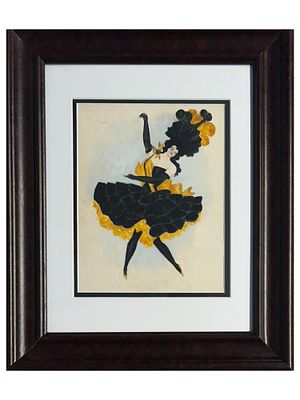 FRENCH GOUACHE PAINTING BY HENRI AFTER TOULOUSE LAUTREC. After Henri de Toulouse Lautrec, French 