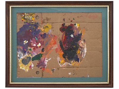 ABSTRACT CANADIAN OIL PAINTING BY JUSTIN OBRADOVIC. Justin Obradovic, Canadian, born 1989, oil 
