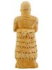 ANTIQUE GRAND TOUR SUMERIAN POTTERY IDOL FIGURINE. A hand build pottery idol representing a Изображение - 3