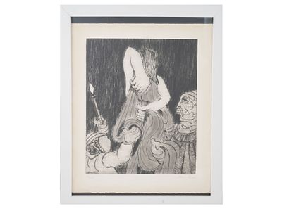 LTD SONG OF SONGS ETCHING AQUATINT BY BEN ZION. Ben Zion Weinman, an American Jewish artist 