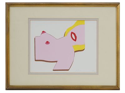 LIMITED EDITION SILKSCREEN SIGNED TOM WESSELMANN. A limited edition silkscreen signed Tom 
