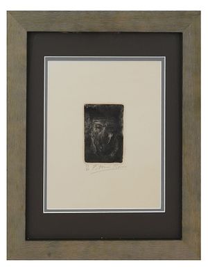SIGNED FRANCIS BACON IRISH BRITISH ETCHING. Francis Bacon, Irish, British, 1909 to 1992, signed 