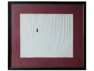 DAVID SHAPIRO AMERICAN LTD ED INTAGLIO LANDSCAPE. Intaglio on paper by David Shapiro, 1916 to 
