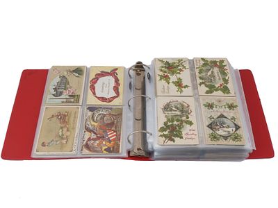 RARE ANTIQUE AMERICAN 380 POSTCARDS CHRISTMAS EASTER. A large lot of antique early 20th-century 