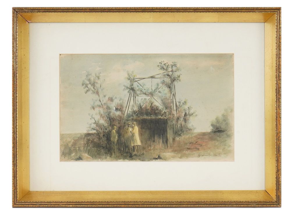 AMERICAN PAINTING BY WALTER GRANVILLE SMITH WATERCOLOR. Walter Granville-Smith, American, 1870 