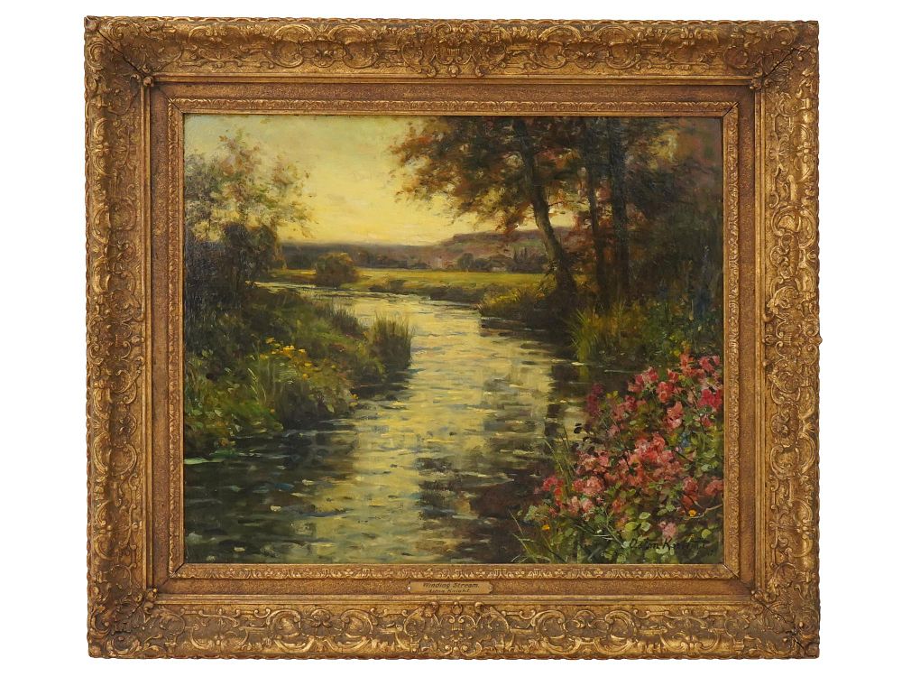FRENCH LANDSCAPE OIL PAINTING BY LOUIS ASTON KNIGHT. Louis Aston Knight, French, American, 1873 
