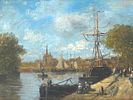 FRENCH IMPRESSIONIST OIL PAINTING BY GERARD ROUX. Gerard Roux, French, born 1946, an oil on Image - 1
