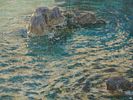 AMERICAN OIL PAINTING BY CHILDE FREDERICK HASSAM. Childe Frederick Hassam, American, 1859 to Image - 2