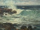 CHARLES PAUL GRUPPE ANTIQUE AMERICAN OIL PAINTING. Charles Paul Gruppe, Canadian, American, 1860 Image - 1