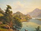 GERMAN OIL PAINTING BY KARL CHRISTIAN SPARMANN. Karl Christian Sparmann, German, 1805 to 1864 Image - 1