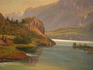 GERMAN OIL PAINTING BY KARL CHRISTIAN SPARMANN. Karl Christian Sparmann, German, 1805 to 1864 Image - 2
