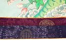 ANTIQUE CHINESE BUDDHIST THANGKA PAINTING GREEN TARA. An antique early 20th-century Chinese Image - 4