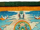 ANTIQUE CHINESE THANGKA PAINTING BUDDHA SHAKYAMUNI. An early 20th-century Chinese hand-painted Image - 2