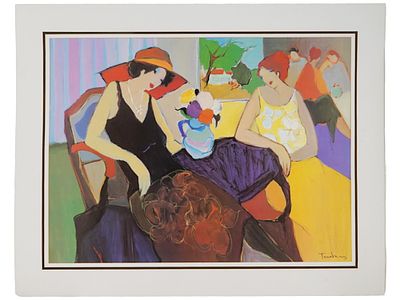 AFTER ITZCHAK TARKAY ISRAELI COLOR OFFSET PRINT. Color offset print on paper. After Itzchak 