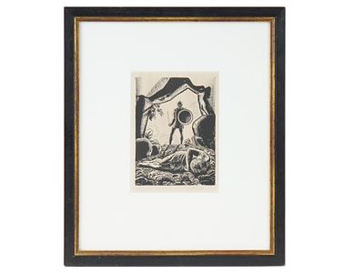 AMERICAN LITHOGRAPH CYMBELINE BY ROCKWELL KENT. Rockwell Kent, American, 1882 to 1971, a 
