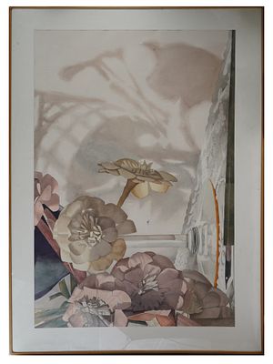 AMERICAN STILL LIFE WATERCOLOR PAINTING BY BOB PAIGE. Bob Paige, a Contemporary American painter 